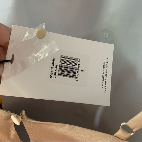 Fame and Partners Anita Draped Dress in Champagne - Picture 11 of 11